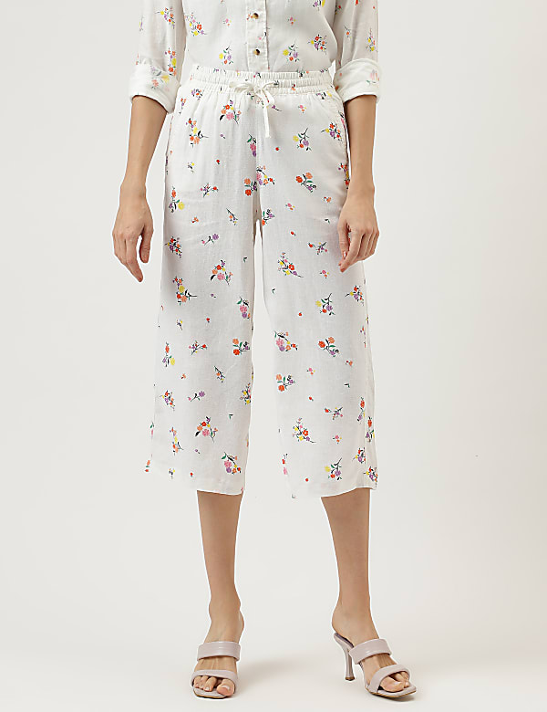 Floral Drawstring Trousers