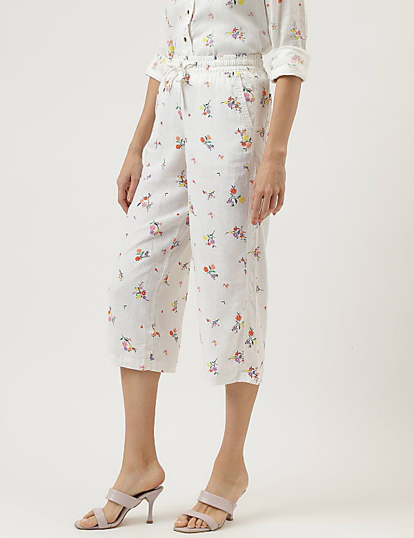 Floral Drawstring Trousers