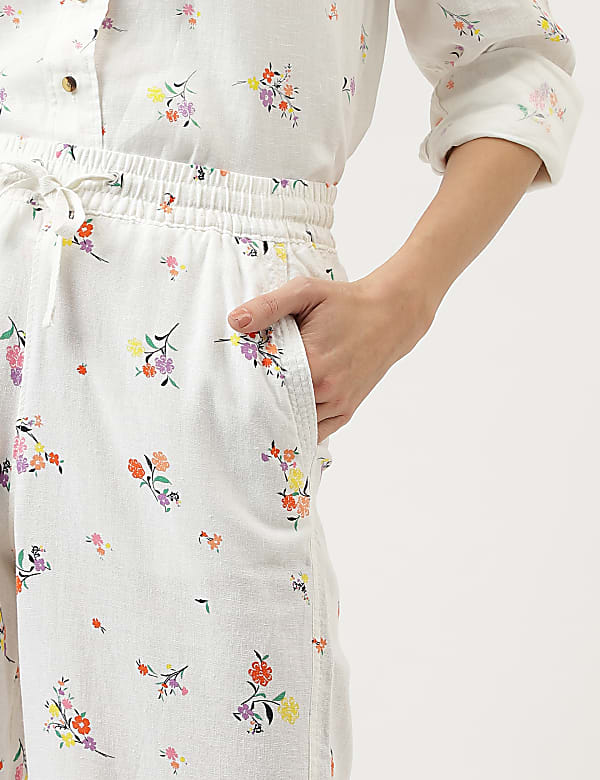 Floral Drawstring Trousers