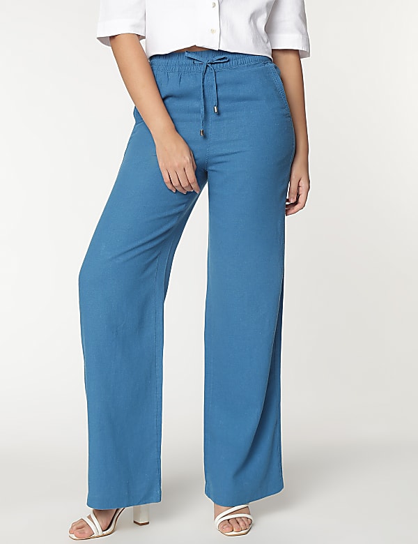 Linen Rich Relaxed Fit Pants