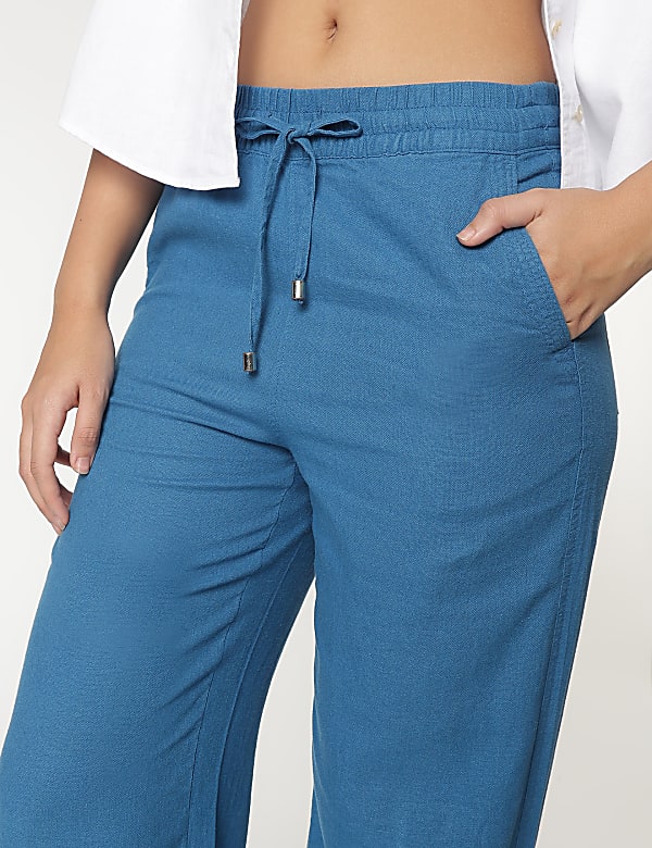 Linen Rich Relaxed Fit Pants