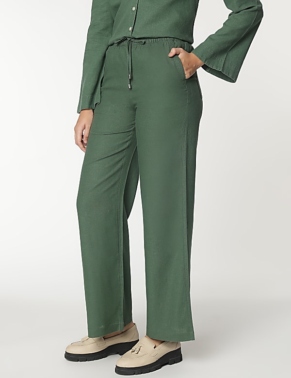 Linen Rich Relaxed Fit Pants