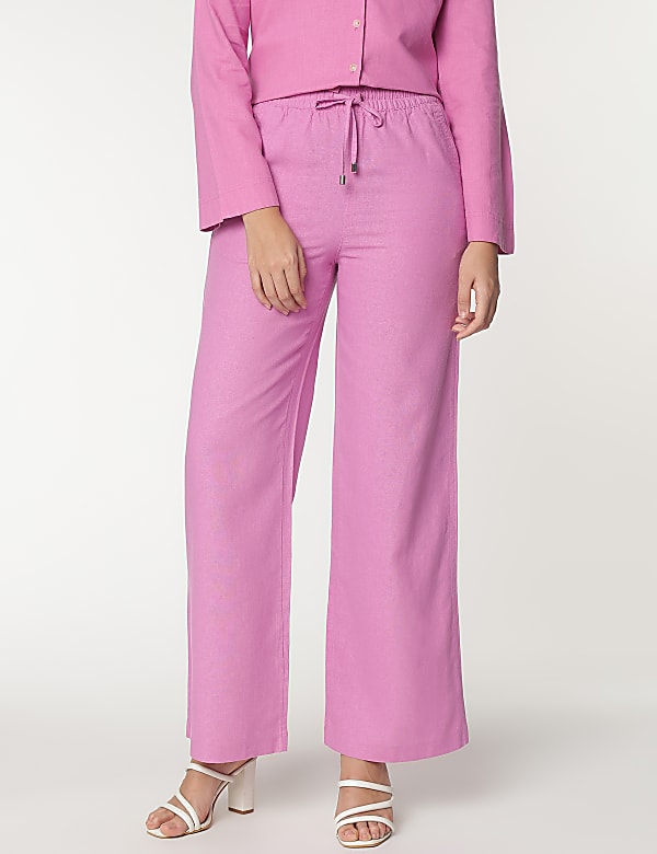 Linen Rich Relaxed Fit Pants