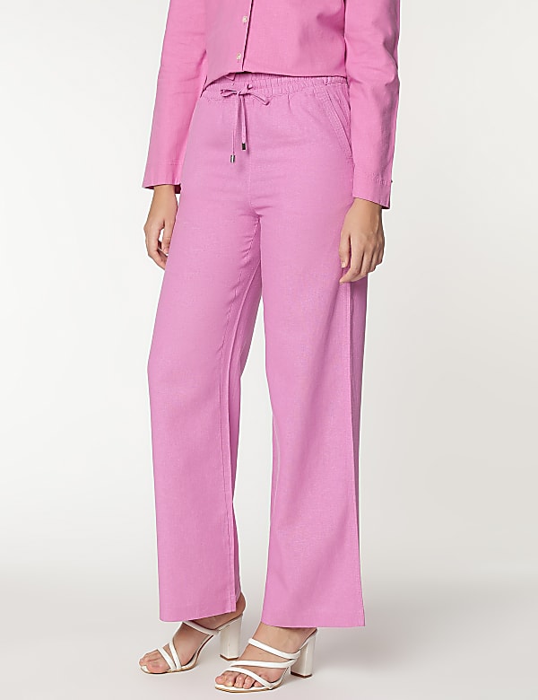 Linen Rich Relaxed Fit Pants
