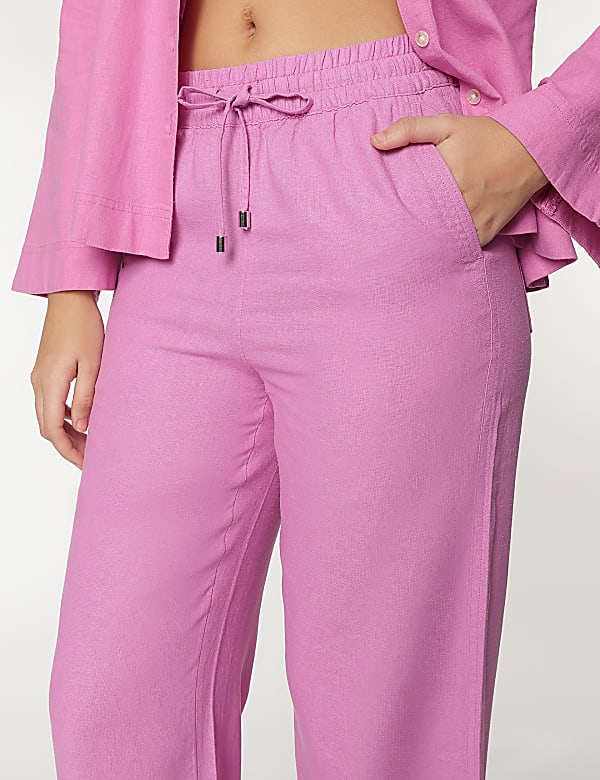 Linen Rich Relaxed Fit Pants