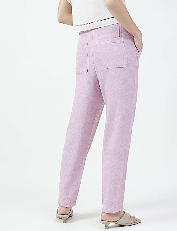Linen Rich Tapered Trousers