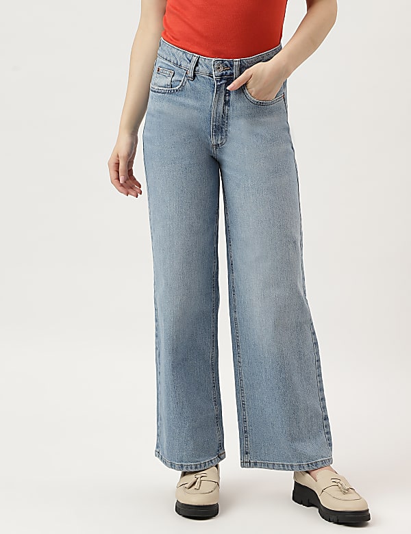 High Waisted Wide Leg Jeans