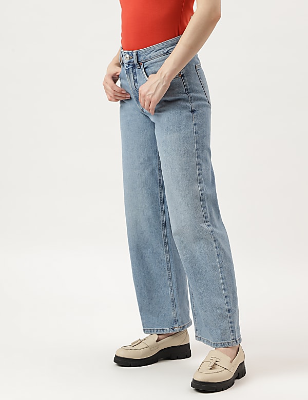 High Waisted Wide Leg Jeans