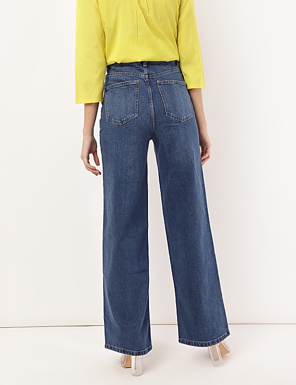 High Waisted Wide Leg Jeans