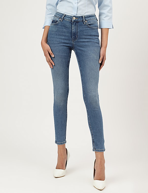 Skinny Mid Waist Jeans