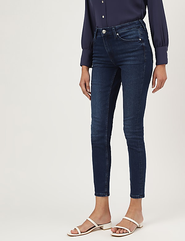 Skinny Mid Waist Jeans