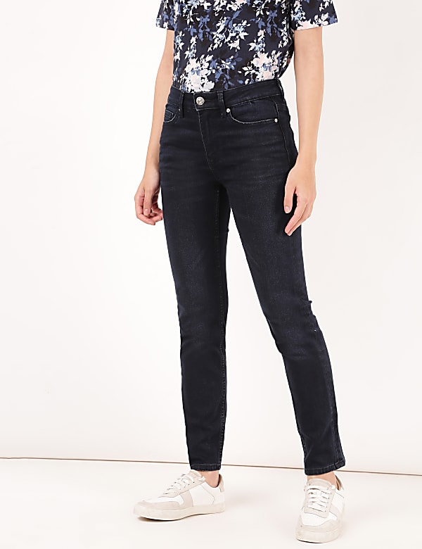 Slim Fit Cotton Blend Jeans