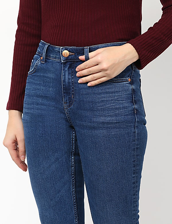 Slim Fit Cotton Blend Jeans