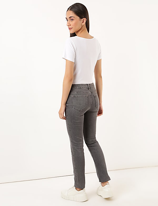 Slim Fit Cotton Blend Jeans