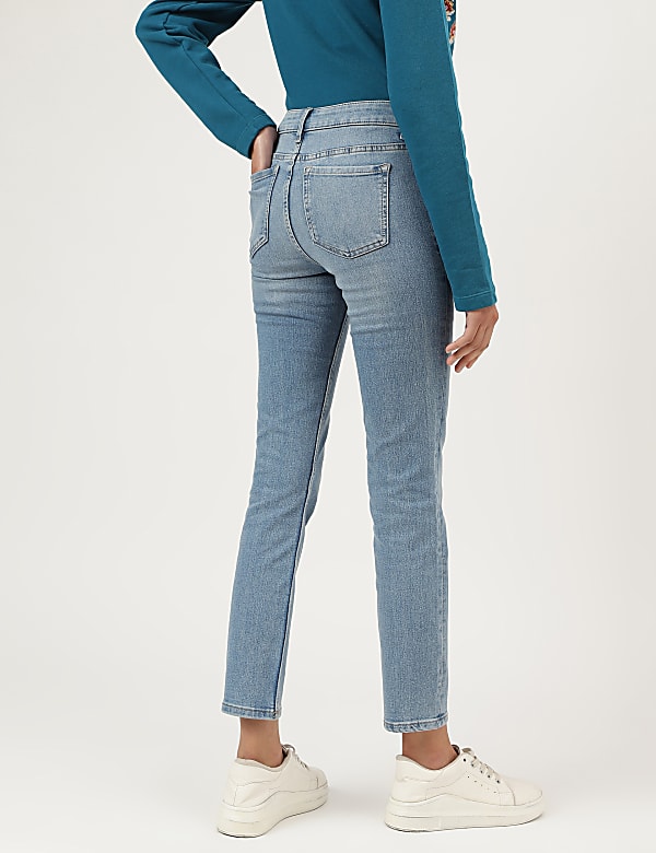 Slim Fit Cotton Blend Jeans