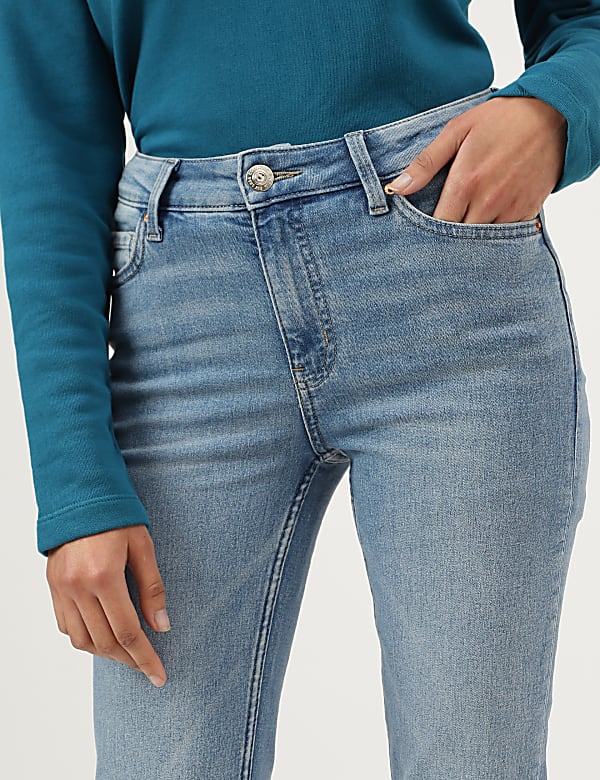 Slim Fit Cotton Blend Jeans