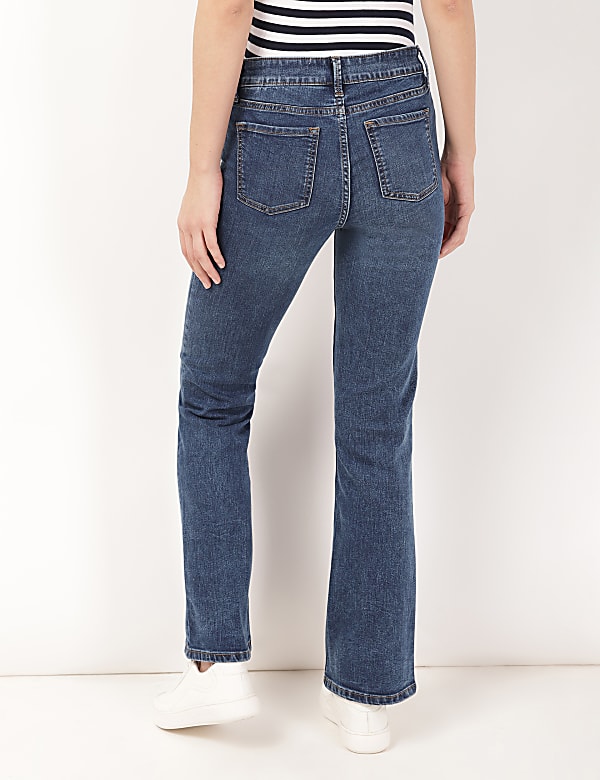 Bootcut Cotton Blend Jeans