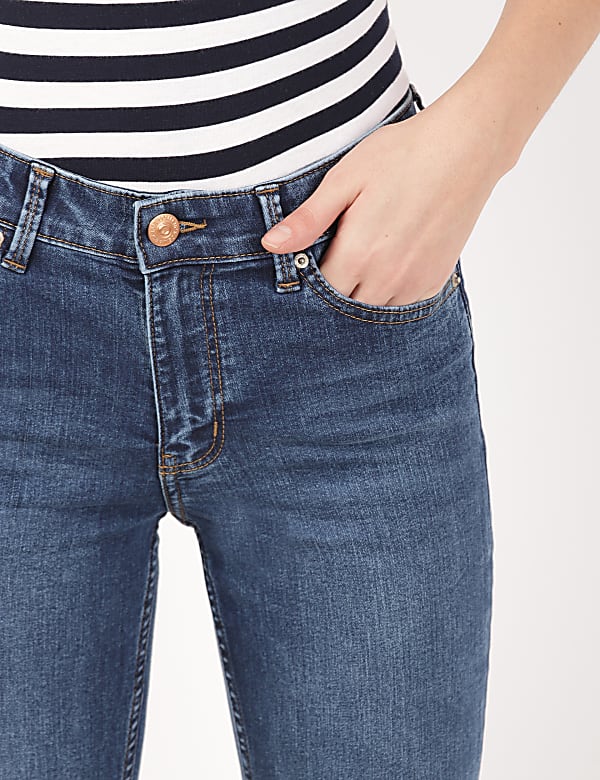 Bootcut Cotton Blend Jeans