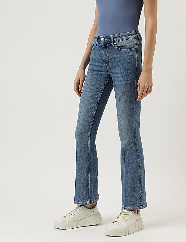 Bootcut Cotton Blend Jeans
