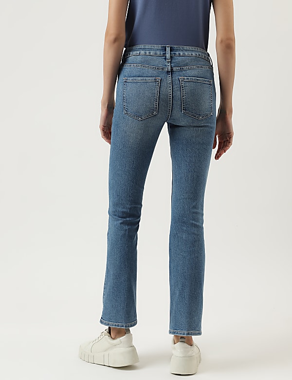 Bootcut Cotton Blend Jeans