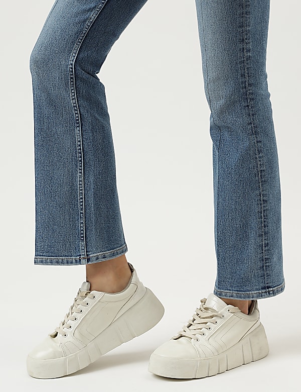 Bootcut Cotton Blend Jeans