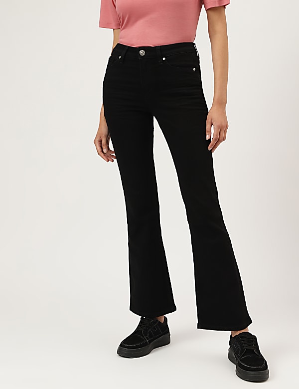 Bootcut Cotton Blend Jeans