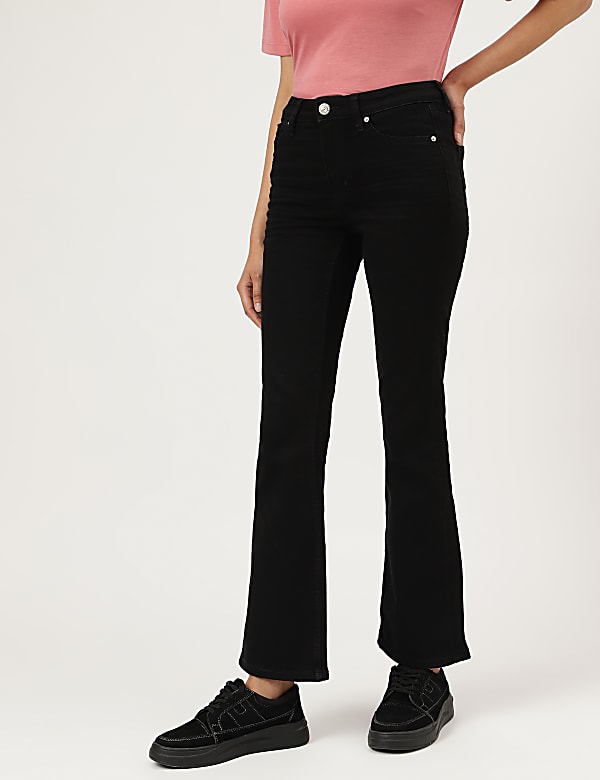 Bootcut Cotton Blend Jeans