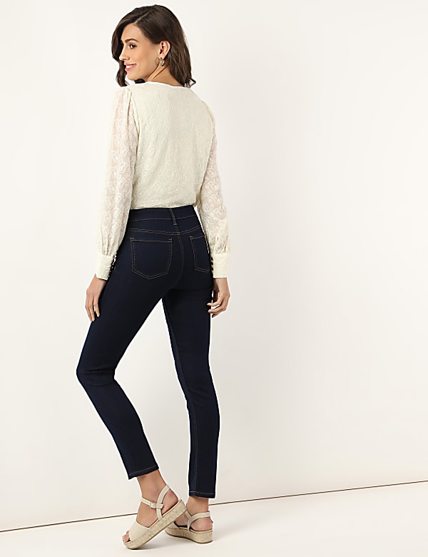 Cotton Mix Plain Slim Fit Jeans