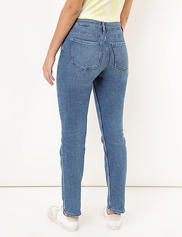 Cotton Mix Plain Straight Fit Jeans