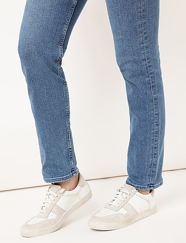 Cotton Mix Plain Straight Fit Jeans