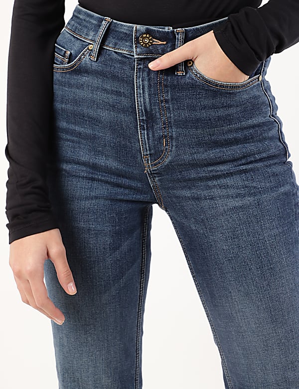 Cotton Mix Plain Straight Fit Jeans