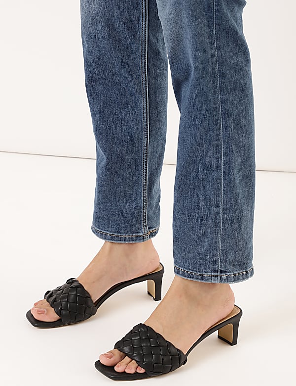 Cotton Mix Plain Straight Fit Jeans