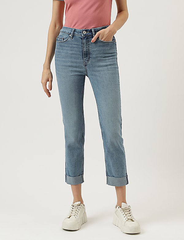 Cigarette Fit Casual Jeans