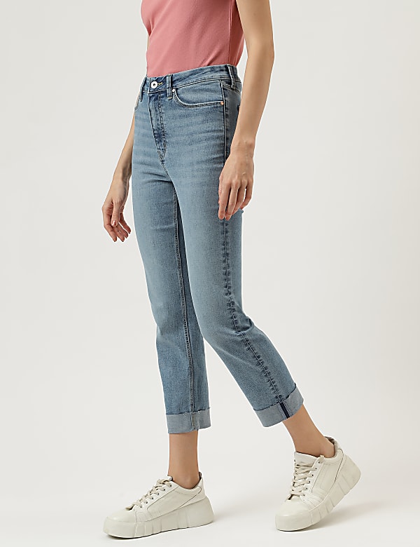 Cigarette Fit Casual Jeans