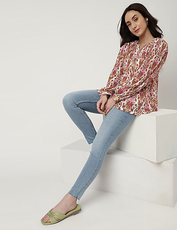 Skinny Mid Waist Jeans