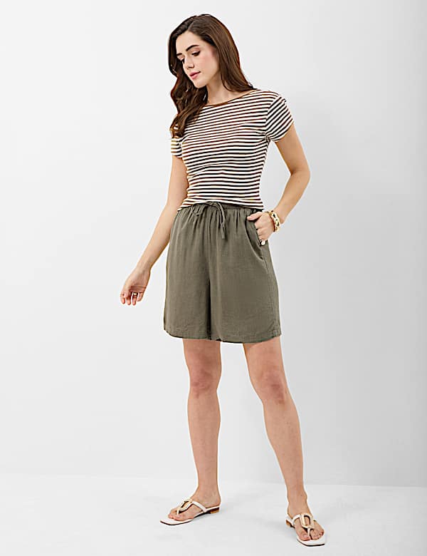 Linen Rich Drawstring Shorts