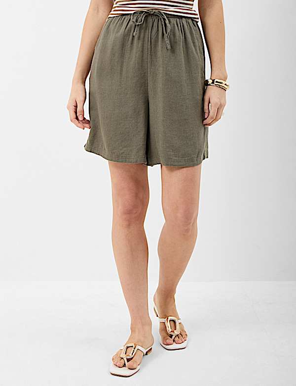 Linen Rich Drawstring Shorts