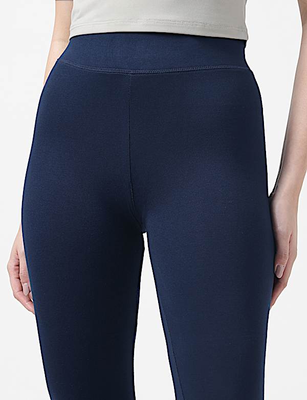 Viscose Mix Plain Skinny Fit Leggings