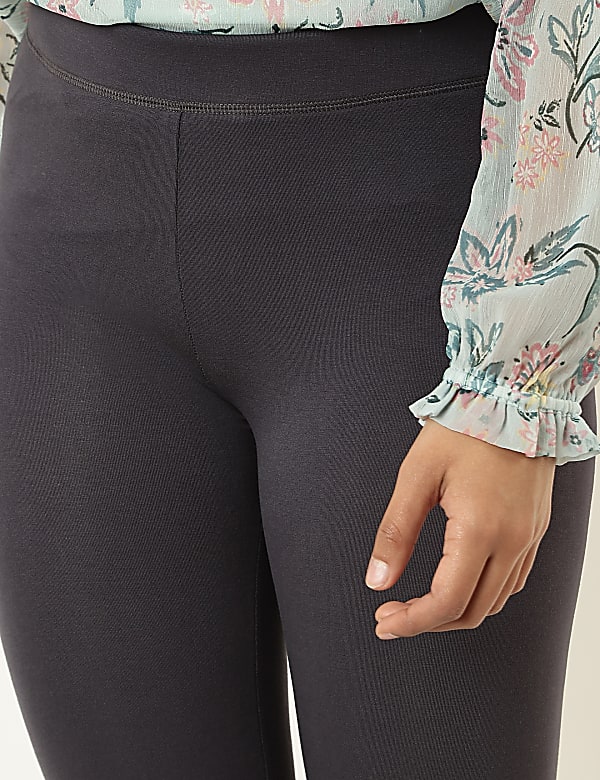 Viscose Mix Plain Skinny Fit Leggings
