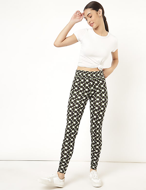 Viscose Mix Printed Regular Fit Legging