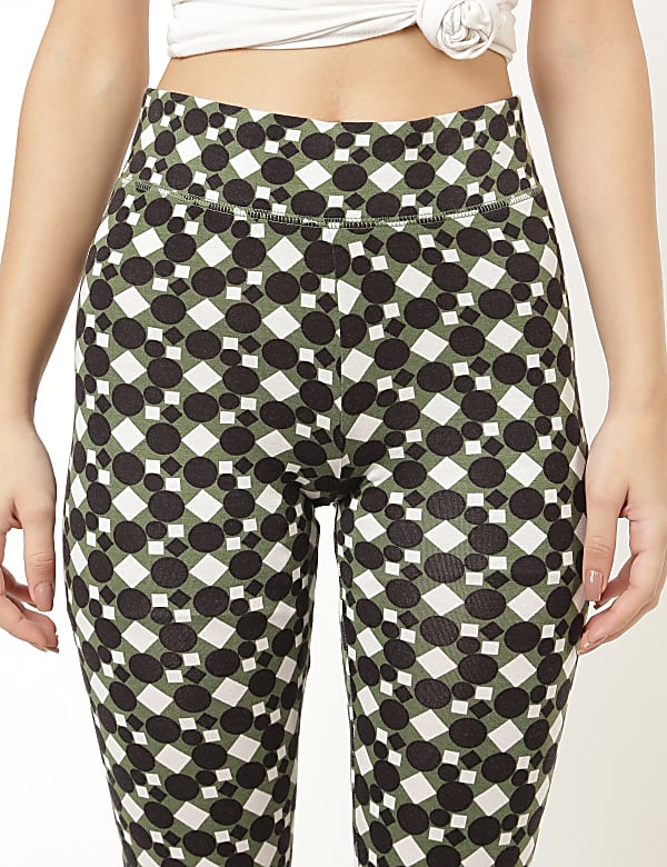 Viscose Mix Printed Regular Fit Legging