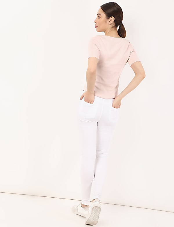 Solid Super Skinny Fit Jeggings
