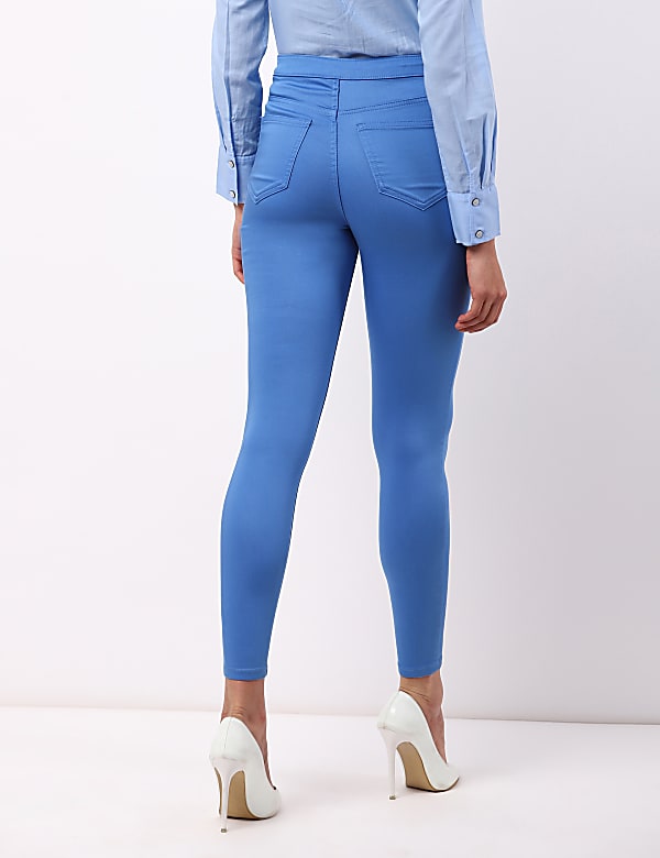Cotton Mix Plain Skinny Fit Trouser