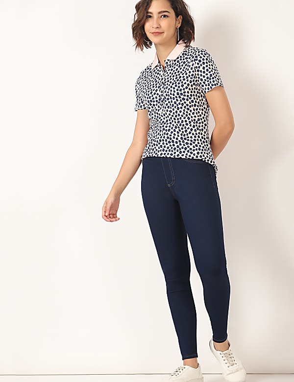 Solid Regular Fit Jeggings