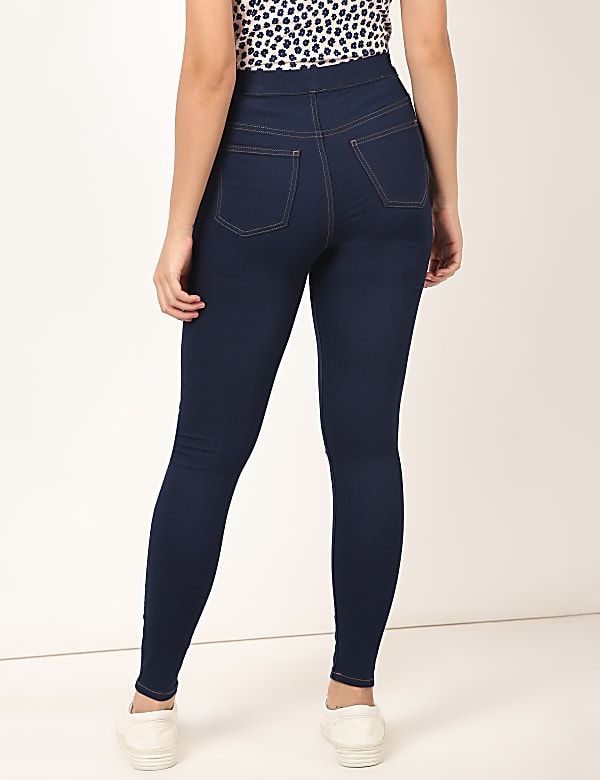 Solid Regular Fit Jeggings