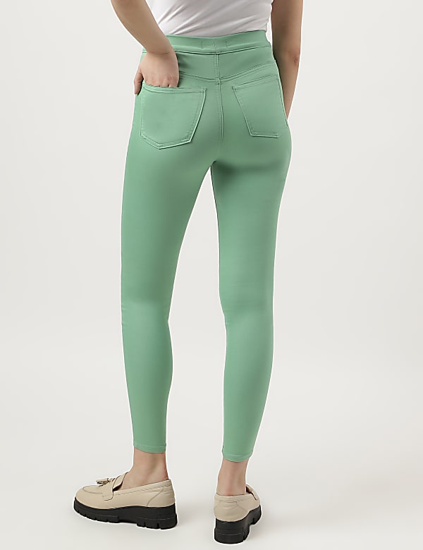 Cotton Mix Plain Regular Fit Jeggings