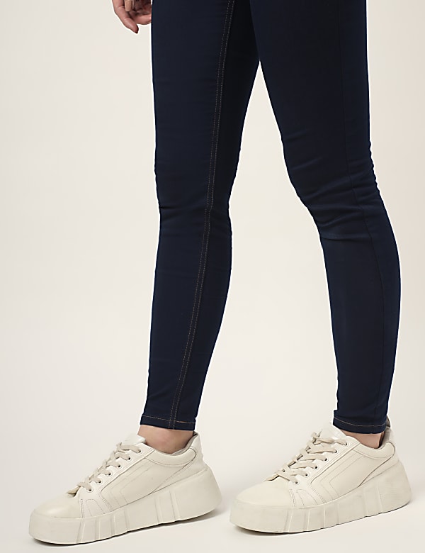 Cotton Mix Plain Regular Fit Jeggings
