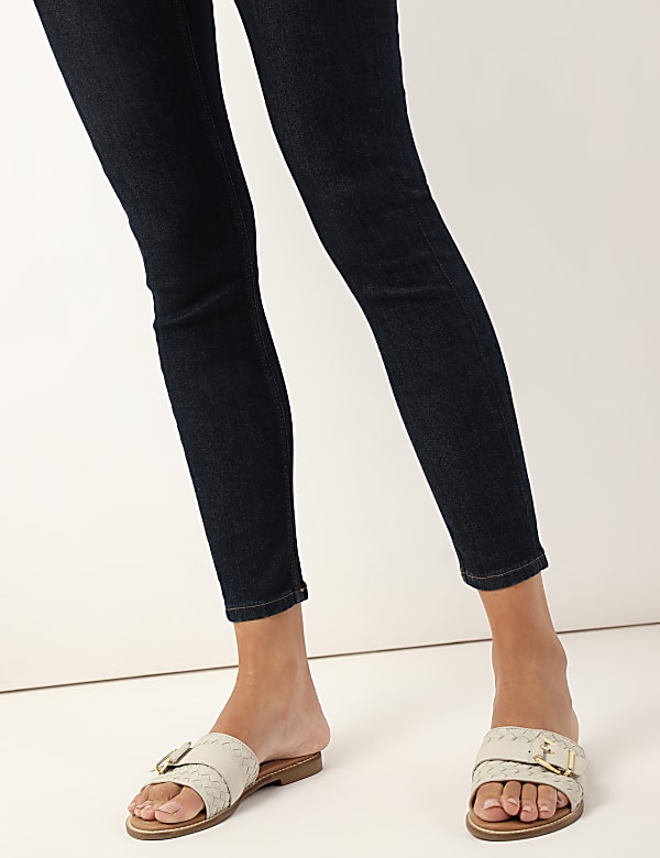 Cotton Mix Plain Skinny Fit Jeans