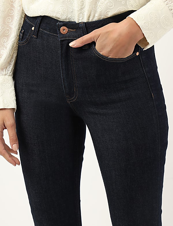 Cotton Mix Plain Skinny Fit Jeans