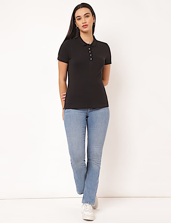 Cotton Mix Plain Slim Fit Jeans